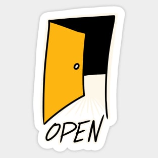 Open doors Sticker